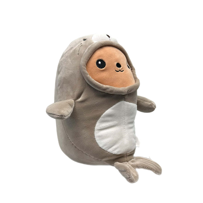 Peluche phoque en costume d'ours Kawaii Kuties