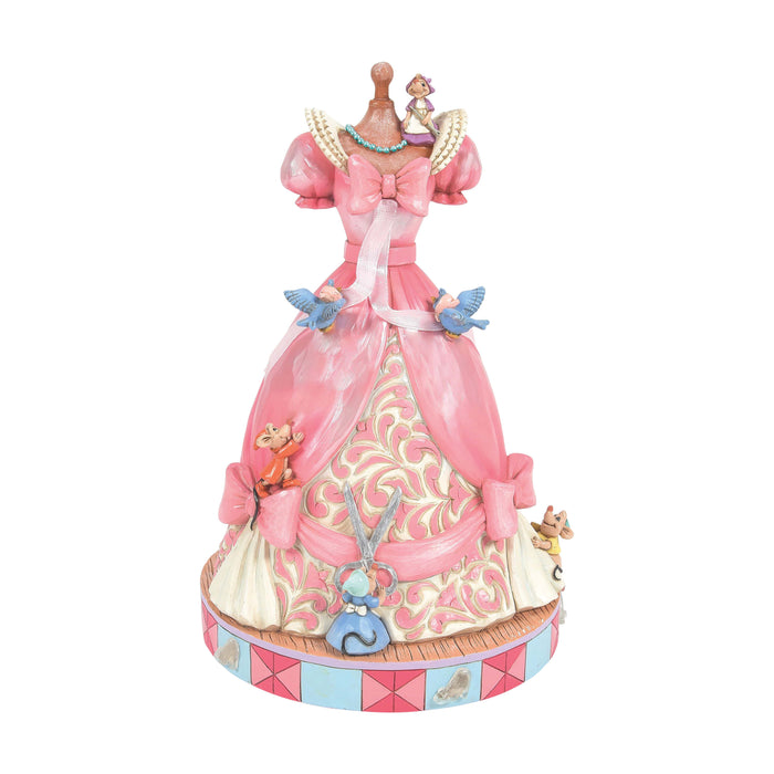 Disney Enesco "A Dress for Cinderelly" Cinderella Musical Figurine – Hand-Painted Collectible