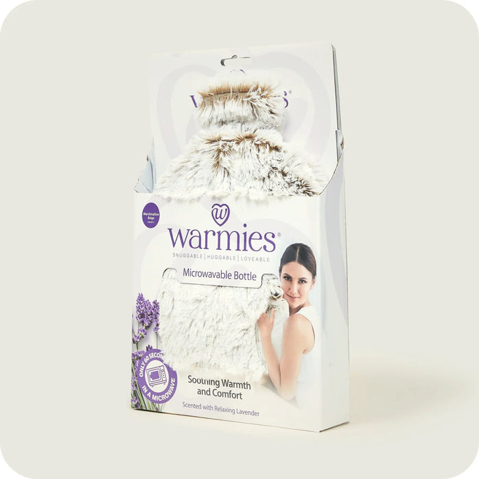 Warmies® Vollständig mikrowellengeeignete Marshmallow-Beige-Flasche