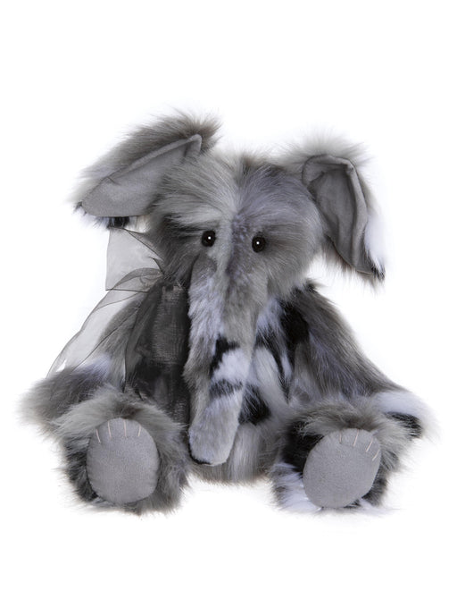 Charlie Bears – Earl Plush Elephant Front View with Floppy Ears