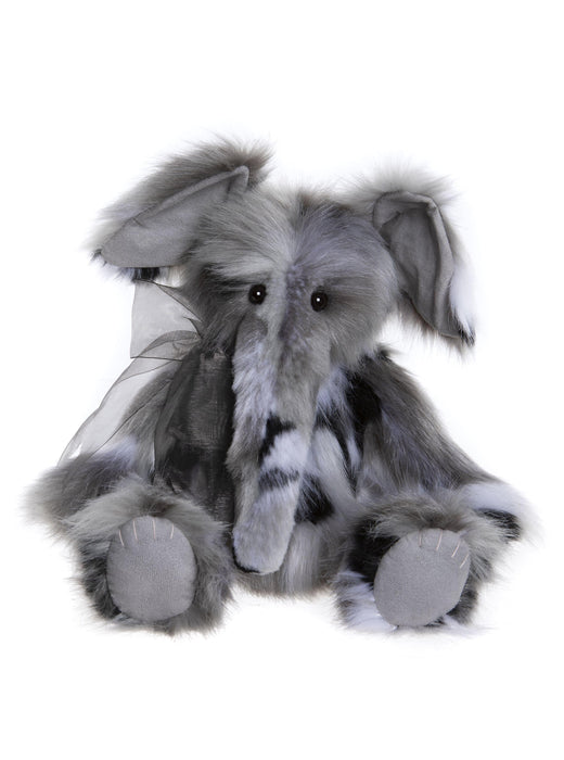 Charlie Bears – Earl Plush Elephant Front View with Floppy Ears