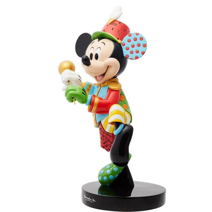 Side view of Disney Britto Band Leader Mickey Figurine – Featuring vibrant colours and expressive details.