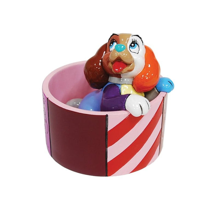 Disney Britto Lady 70th Anniversary Mini Figurine – Hand-Painted Enesco Collectible with Pop Art Design.