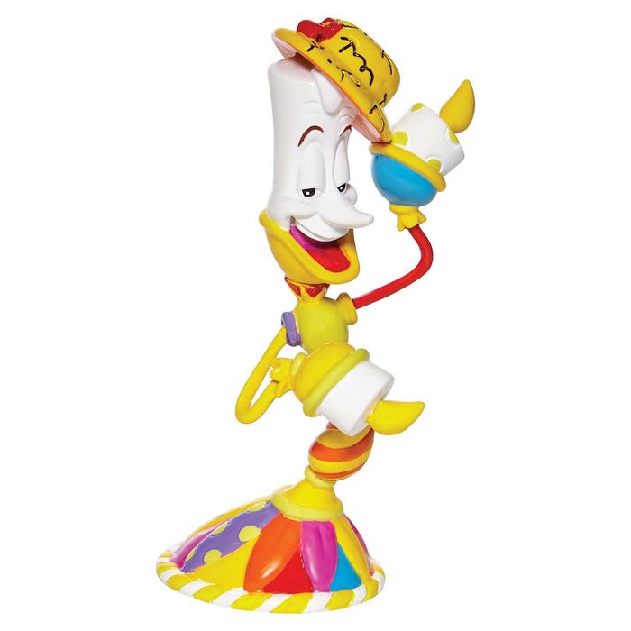 Disney Britto Lumiere Mini Figurine – Hand-Painted Enesco Collectible with Pop Art Design.
