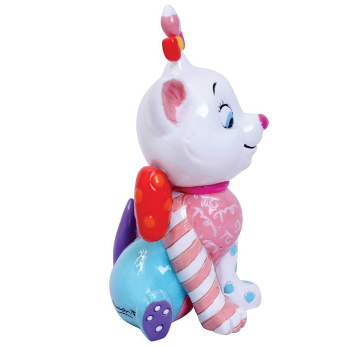Side view of Disney Britto Marie Mini Figurine – Featuring vibrant colors and artistic details.