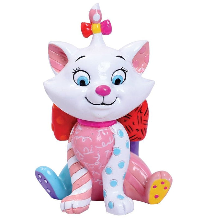 Disney Britto Marie Mini Figurine – Hand-Painted Enesco Collectible with Pop Art Design.