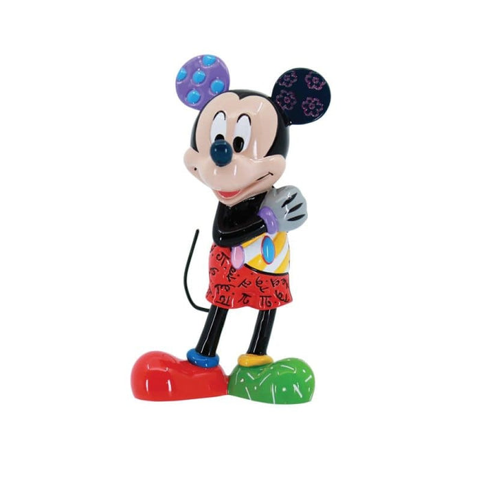 Disney Britto Mickey Mouse Mini Figurine – Hand-Painted Enesco Collectible with Pop Art Design.
