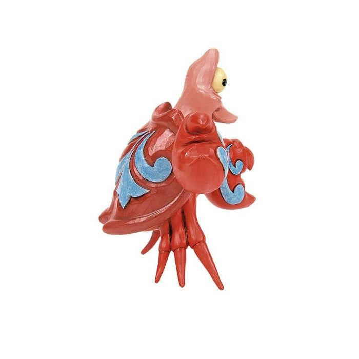 Close-up of Sebastian Mini Figurine – Disney Britto collectible with intricate detailing and vibrant hues.