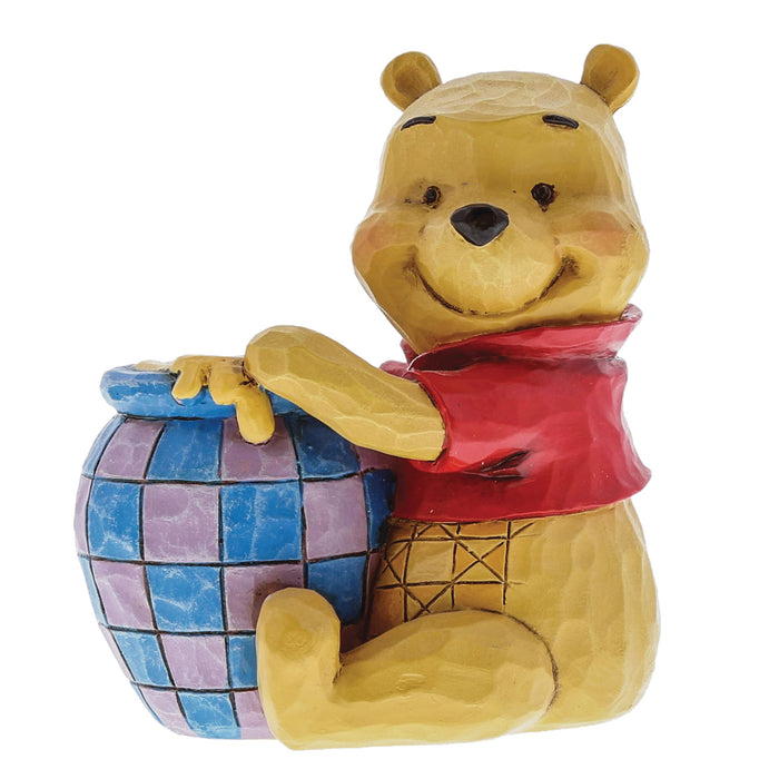 Disney Enesco Winnie the Pooh with Honey Pot Mini Figurine – Hand-Painted Collectible