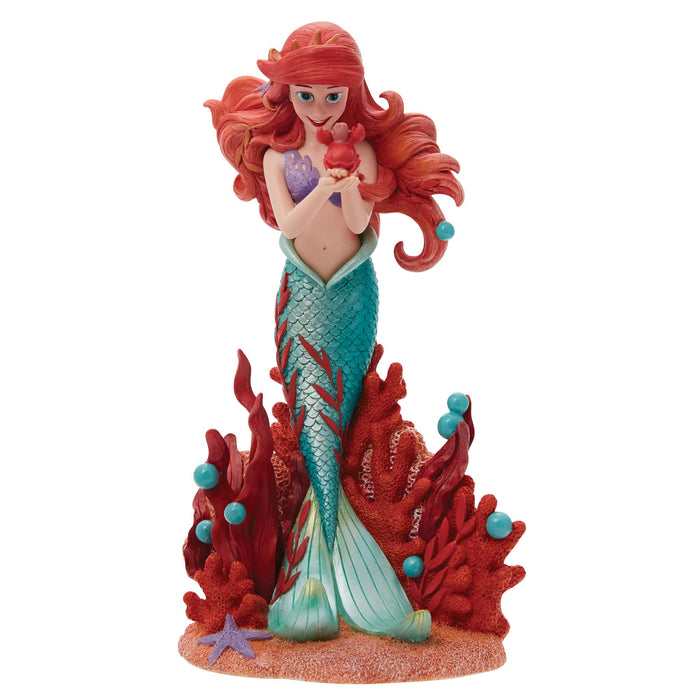 Botanical Ariel Figurine – Disney Showcase by Enesco, hand-painted collectible featuring Ariel surrounded by intricate floral ocean elements.