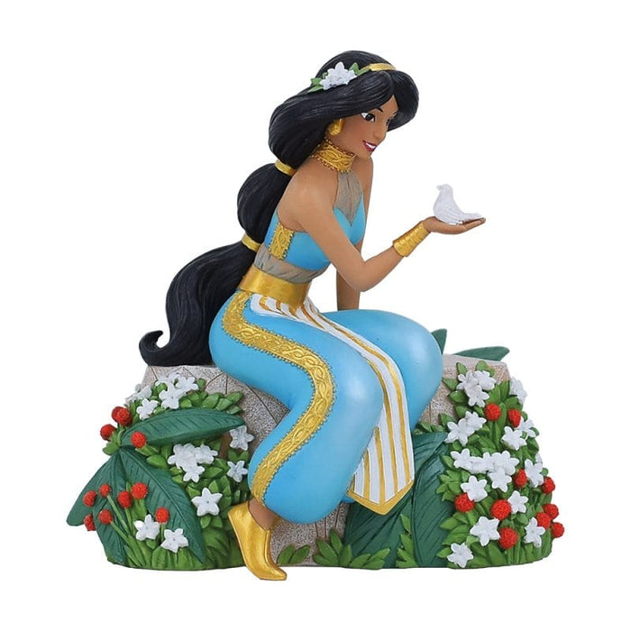 Botanical Jasmine Figurine – Disney Showcase by Enesco, hand-painted collectible featuring Princess Jasmine in an elegant floral setting.