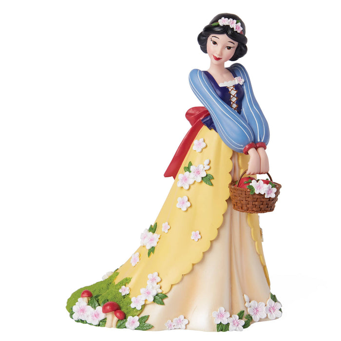Botanical Snow White Figurine – Disney Showcase by Enesco, hand-painted collectible featuring Snow White surrounded by elegant floral details.