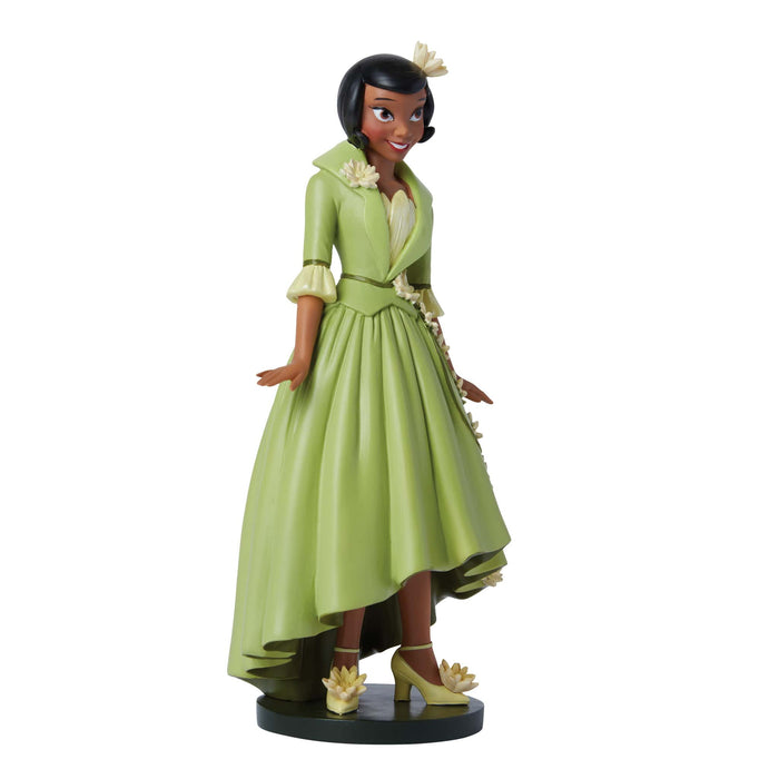 Botanical Tiana Figurine – Disney Showcase by Enesco, hand-painted collectible featuring Princess Tiana surrounded by floral and bayou-inspired details.