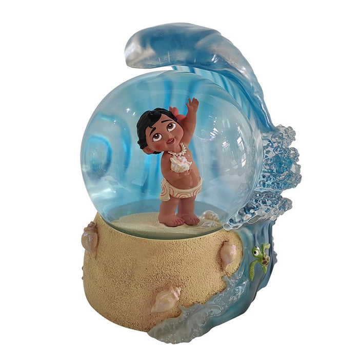 📝 Baby Moana Waterball – Disney Showcase by Enesco, hand-painted Disney collectible.