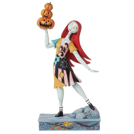 A Stack of Jacks (Sally with Pumpkins Figurine) – Enesco Disney Traditions by Jim Shore, hand-painted collectible featuring Sally stacking jack-o’-lanterns.