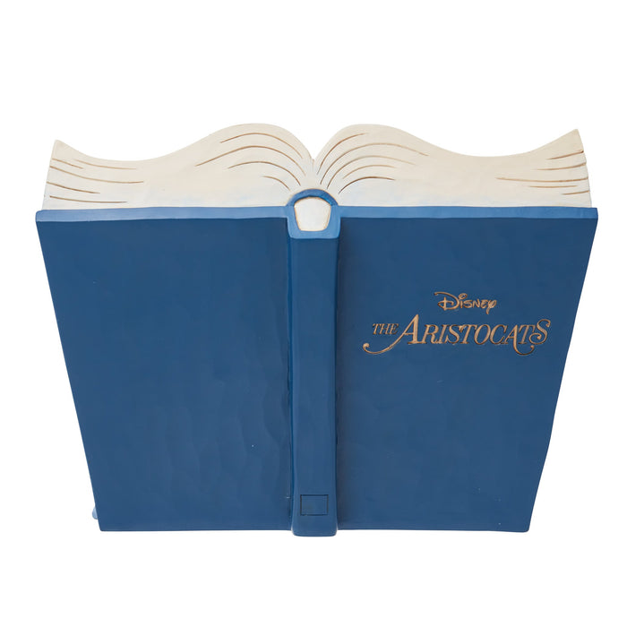 Back view of Aristocats Storybook Figurine – Jim Shore hand-painted Disney collectible with elegant Parisian details.