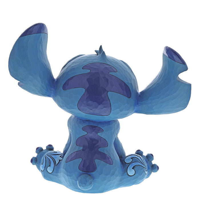 Back view of Big Trouble (Stitch Statement Figurine) – Jim Shore Disney collectible showing full sculptural design and craftsmanship.