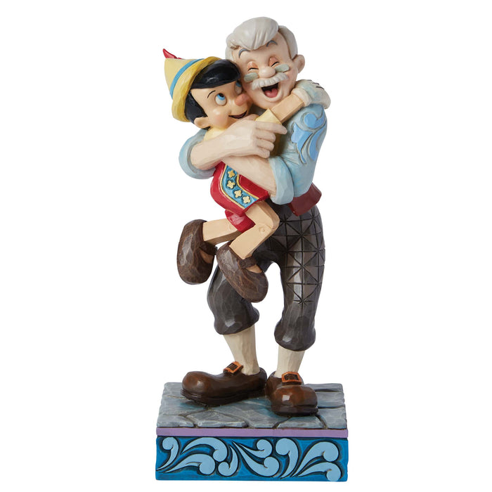 Geppetto & Pinocchio Figurine – Enesco Disney Traditions by Jim Shore, hand-painted collectible.