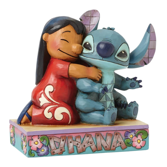 Ohana Means Family Lilo & Stitch Figurine – Enesco Disney Traditions by Jim Shore, hand-painted collectible.