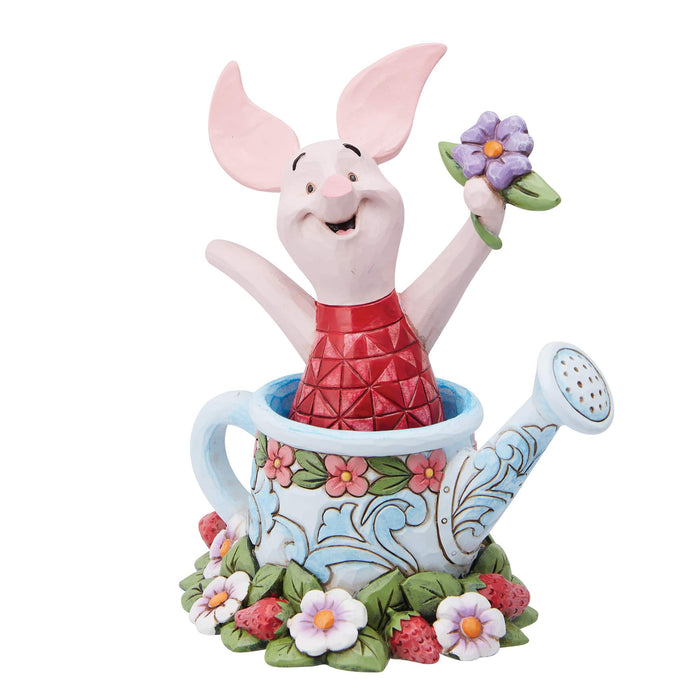 Piglet in a Watering Can Figurine – Enesco Disney Traditions by Jim Shore, hand-painted collectible from Winnie the Pooh.