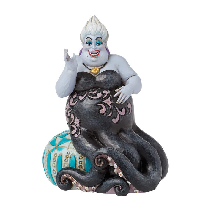 Queen of the Deep (Ursula on Sea Urchin Figurine) – Enesco Disney Traditions by Jim Shore, hand-painted collectible featuring Ursula seated on a sculpted sea urchin base.