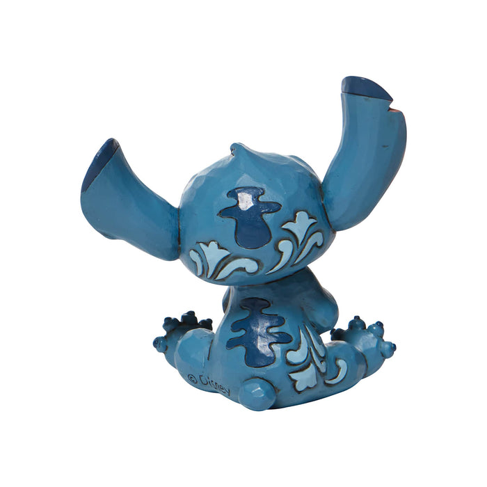 Back view of Stitch Mini Figurine – Jim Shore hand-painted Disney collectible from Lilo & Stitch.