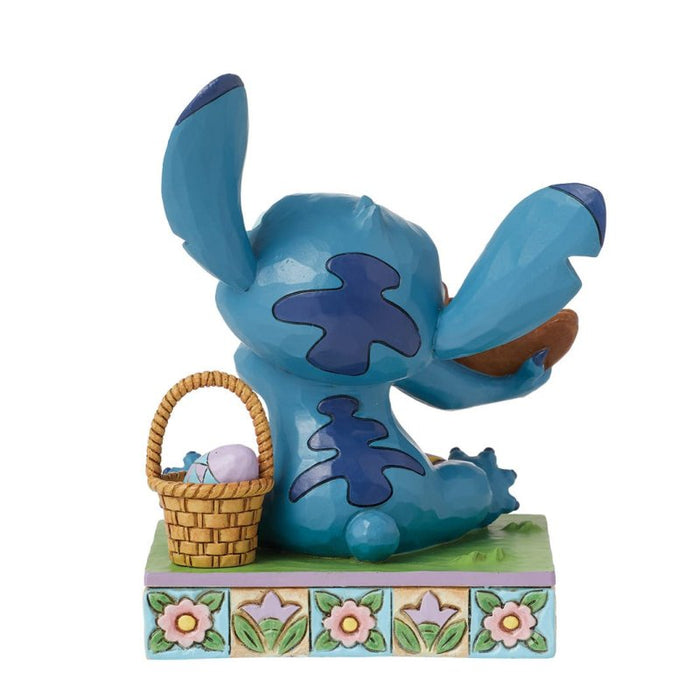 Back view of Sugar Rush (Stitch Easter Figurine) – Jim Shore hand-painted Disney collectible with stunning craftsmanship.