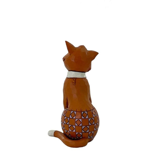 Back view of Thomas O'Malley Mini Figurine – Jim Shore hand-painted Disney collectible with beautifully sculpted craftsmanship.