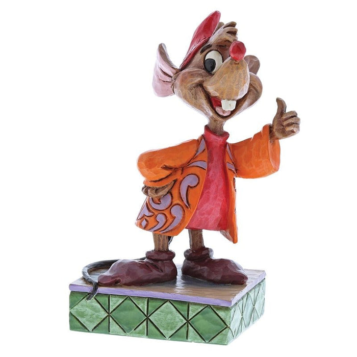 Thumbs Up (Jaq Figurine) – Enesco Disney Traditions by Jim Shore, hand-painted collectible featuring Jaq from Cinderella.