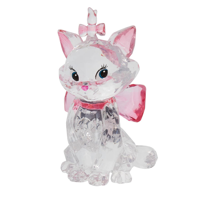 Licensed Marie Facet Figurine – Enesco Disney Facets Collection, featuring a crystal-like design of Marie from The Aristocats