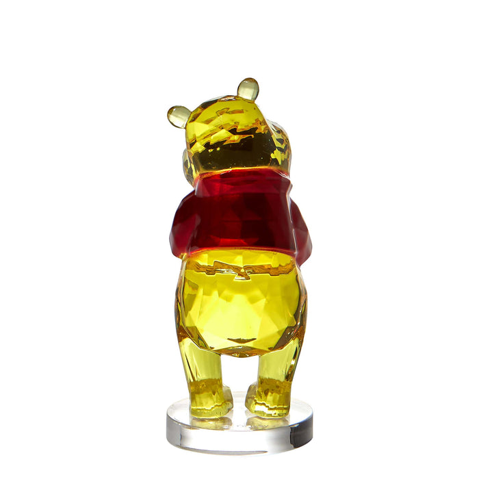Back view of Licensed Winnie the Pooh Facet Figurine – Featuring premium sculpting and light-reflecting acrylic material