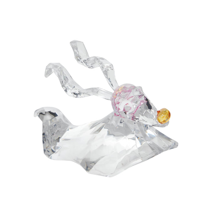 "Licensed Zero Facet Figurine – Enesco Disney Facets Collection, featuring a crystal-like design of Zero from The Nightmare Before Christmas."