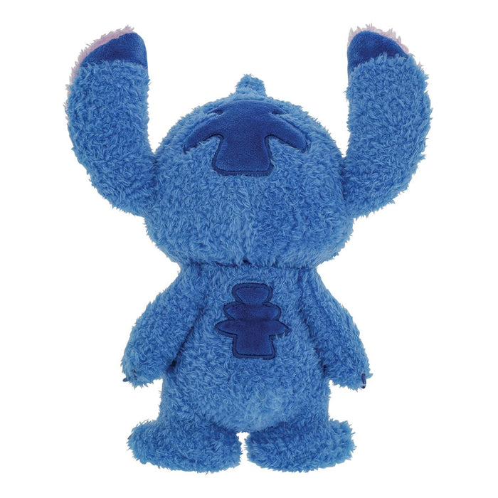Back view of Fluffy Stitch Figurine – standing Stitch with soft finish and display box.