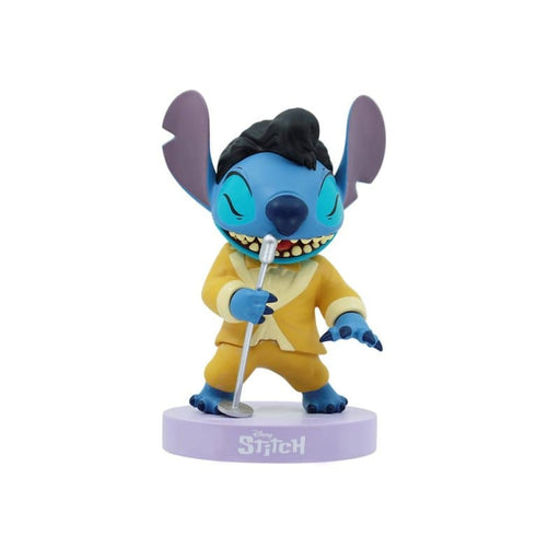Grand Jester Studios Gold Lame Elvis Stitch – Disney collectible, hand-painted sculpture.