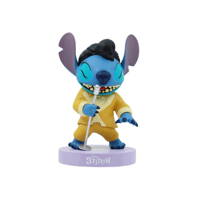 Grand Jester Studios Gold Lame Elvis Stitch – Disney collectible, hand-painted sculpture.