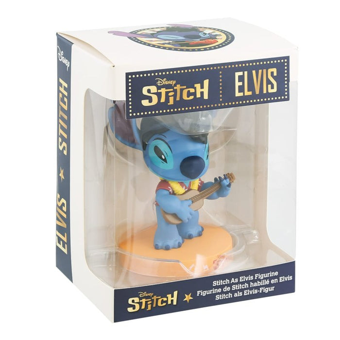 Side view of Hawaiian Elvis Stitch – featuring detailed sculpting and Hawaiian outfit.