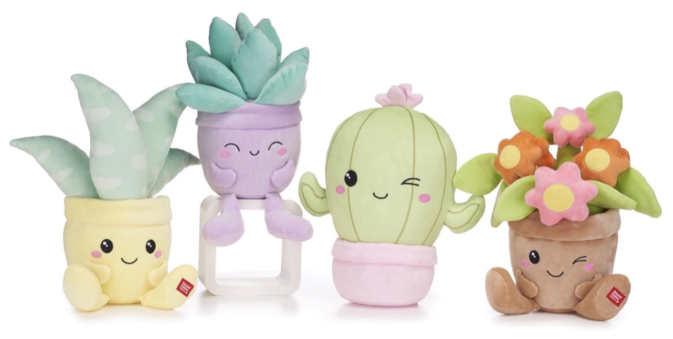 Aloe Plant Plush in Yellow Pot – Kawaii Soft Toy – 33cm