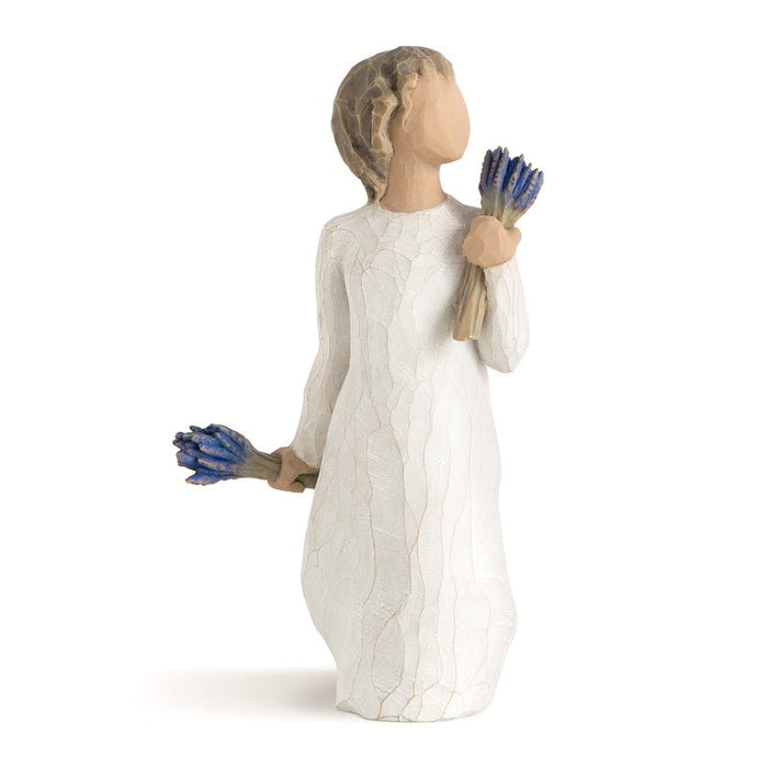 Willow Tree Lavender Grace Figurine by Susan Lordi – woman in lavender dress symbolizing peace and healing