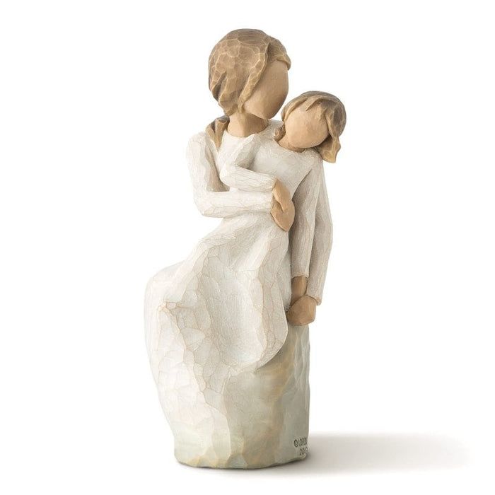 Willow Tree Mother Daughter Figurine by Susan Lordi – hand-painted sculpture of mother and daughter seated in embrace