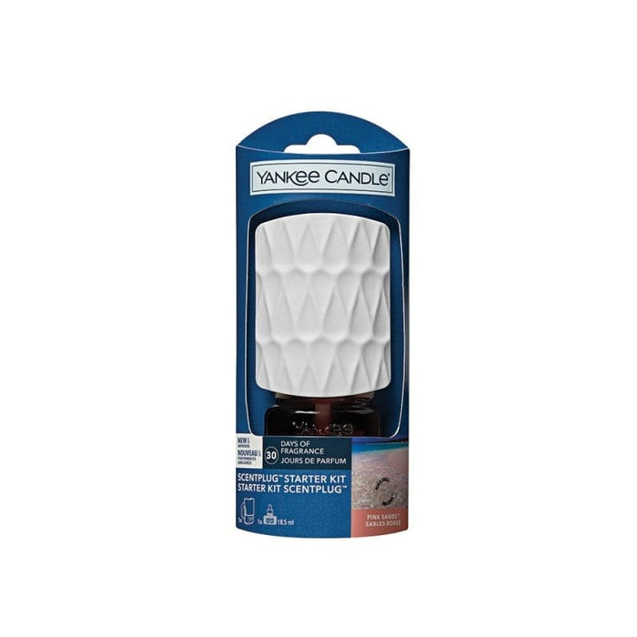 Yankee Candle – Pink Sands Organic Pattern ScentPlug Starter Kit – plug-in air freshener with tropical scent