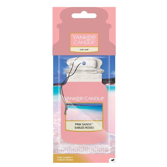Yankee Candle – Pink Sands Original Car Jar Air Freshener – citrus and floral tropical scent