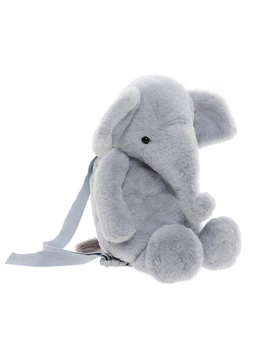 Effie Elephant Side Profile – Cloudy Grey Soft Bag  
