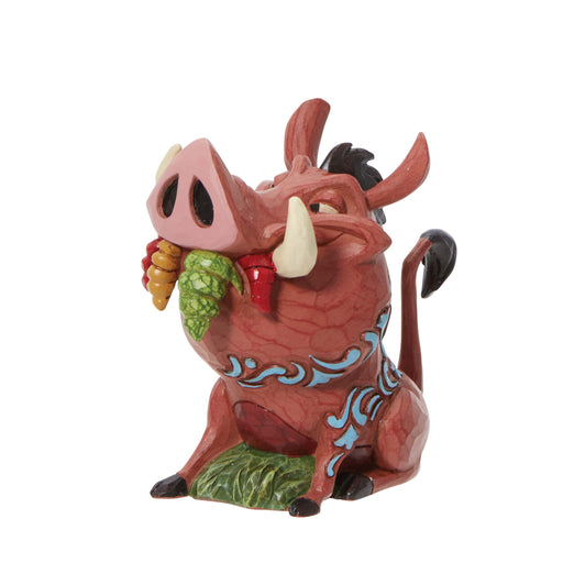 Pumbaa Mini Figurine – Enesco Disney Traditions by Jim Shore, hand-painted collectible from The Lion King.
