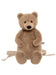 Charlie Bear Bag Plush Backpack Front View – Oatmeal Brown  

