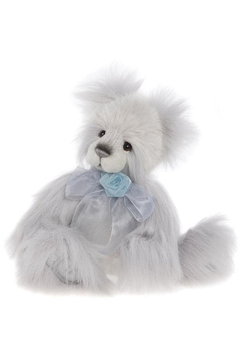 Charlie Bears – Garden Party Grey Plush Bear Front View
