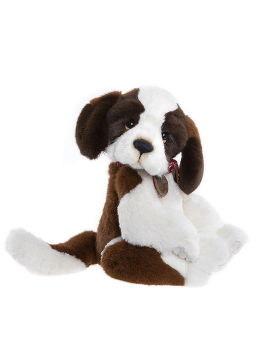 Charlie Bears – Mudford Plush Dog Front View with Neckerchief
