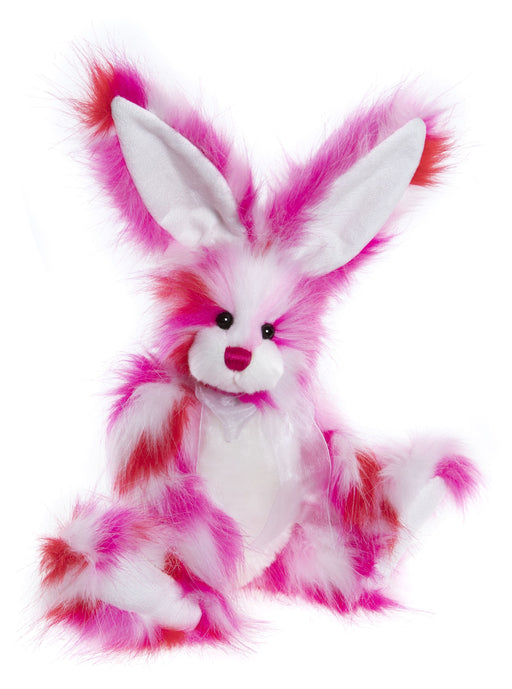 Charlie Bears – Sweet Tooth Pink Plush Bunny Front View
