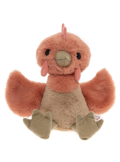 Clucky Chicken Plush Toy Front View – Bear & Me by Charlie Bears  
