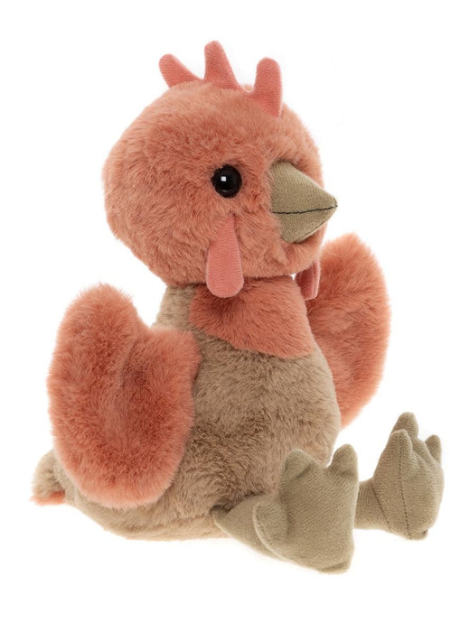 Clucky Chicken Side Profile – Marmalade Orange Plush  
