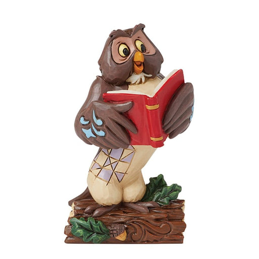 Owl Mini Figurine – Enesco Disney Traditions by Jim Shore, hand-painted collectible featuring Owl from Winnie the Pooh in a classic pose.
